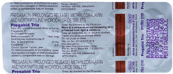Pregabid Trio Tablet 10s