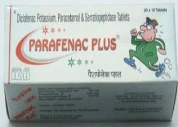Parafenac Plus 50mg/325mg/10mg Tablet 100s