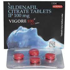 Vigore 100mg Red Tablet 4s
