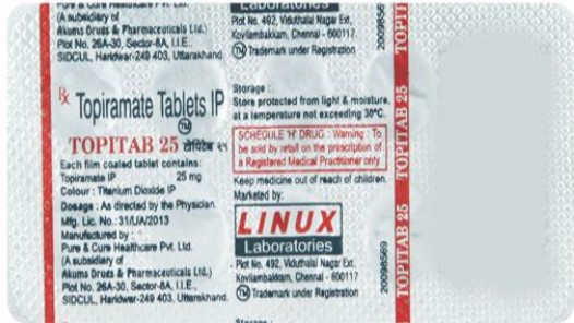 Topitab 25mg Tablet 10s