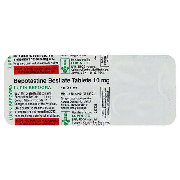Bepogra 10mg Tablet 10s