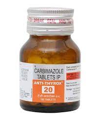 Carbimazole 20mg tablet 100s
