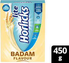 Horlicks Lite Powder Badam  Refill Pack 450gm