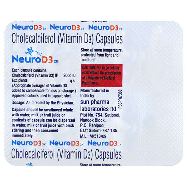 Neuro D3 2K Capsule 10s