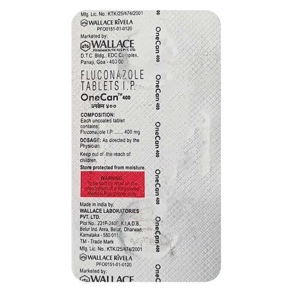 Onecan 400mg Tablet 2s