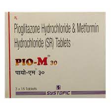 Pio M 30mg/500mg Tablet SR 15s