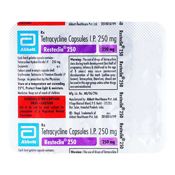 Resteclin 250mg Capsule 10s