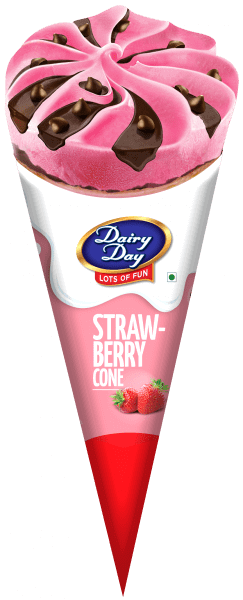 Dairy Day Jr Cone Strawberry 65ml