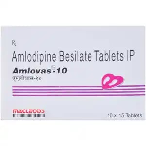 Amlovas 10mg Tablet 15s