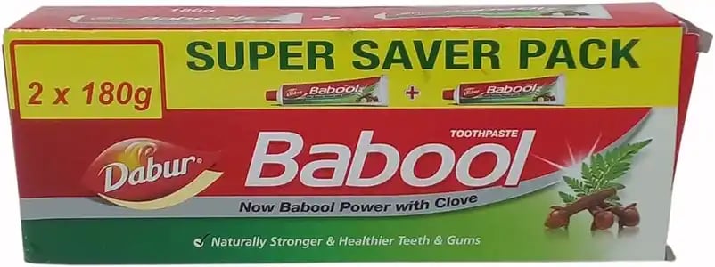 Dabur Babool Toothpaste 180gm 2s