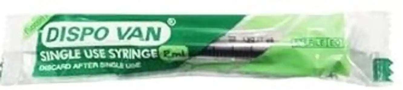 Dispovan 2.5ml Syringe With Needle 100s