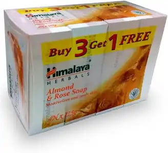 Himalayan Almond & Rose Soap Pack Of 3 - 125gm