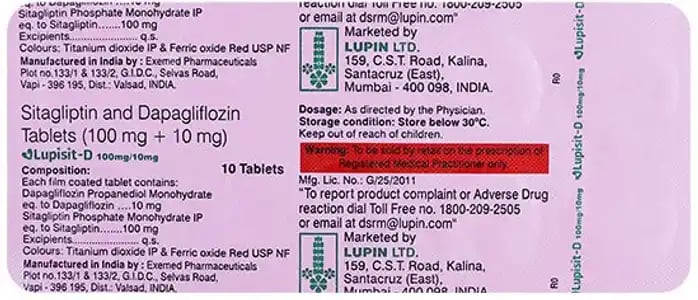 Lupisit D 10mg/100mg Tablet 10s