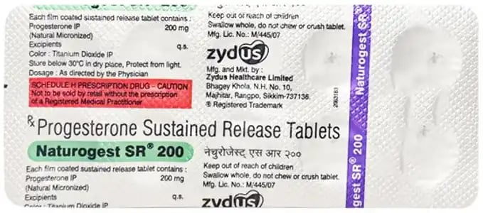 Naturogest 200mg Tablet SR 10s