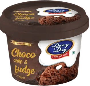 Dairy day Choco Cake and Fudge Ice Cream 480ml
