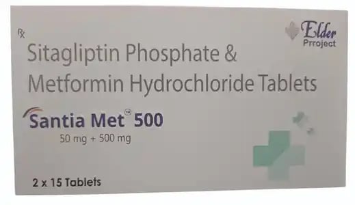Santia Met 50mg/500mg Tablet 15s