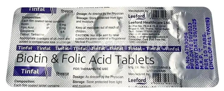 Tinfal 5mg/5mg Tablet 10s