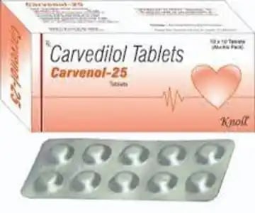 Carvenol 25mg Tablet 10s