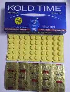 Kold Time 325mg Tablet 10s