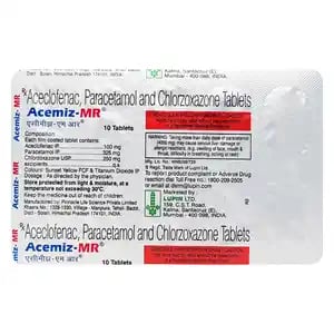 Acemiz MR 100mg/325mg/250mg Tablet 10s