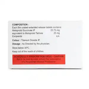 Met XL 25mg Tablet ER 20s