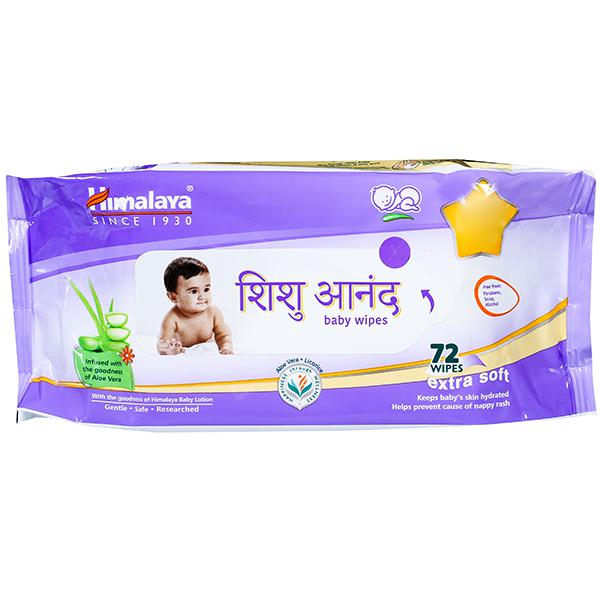 Himalaya Shishu Anand Extra Soft Wipes 72s