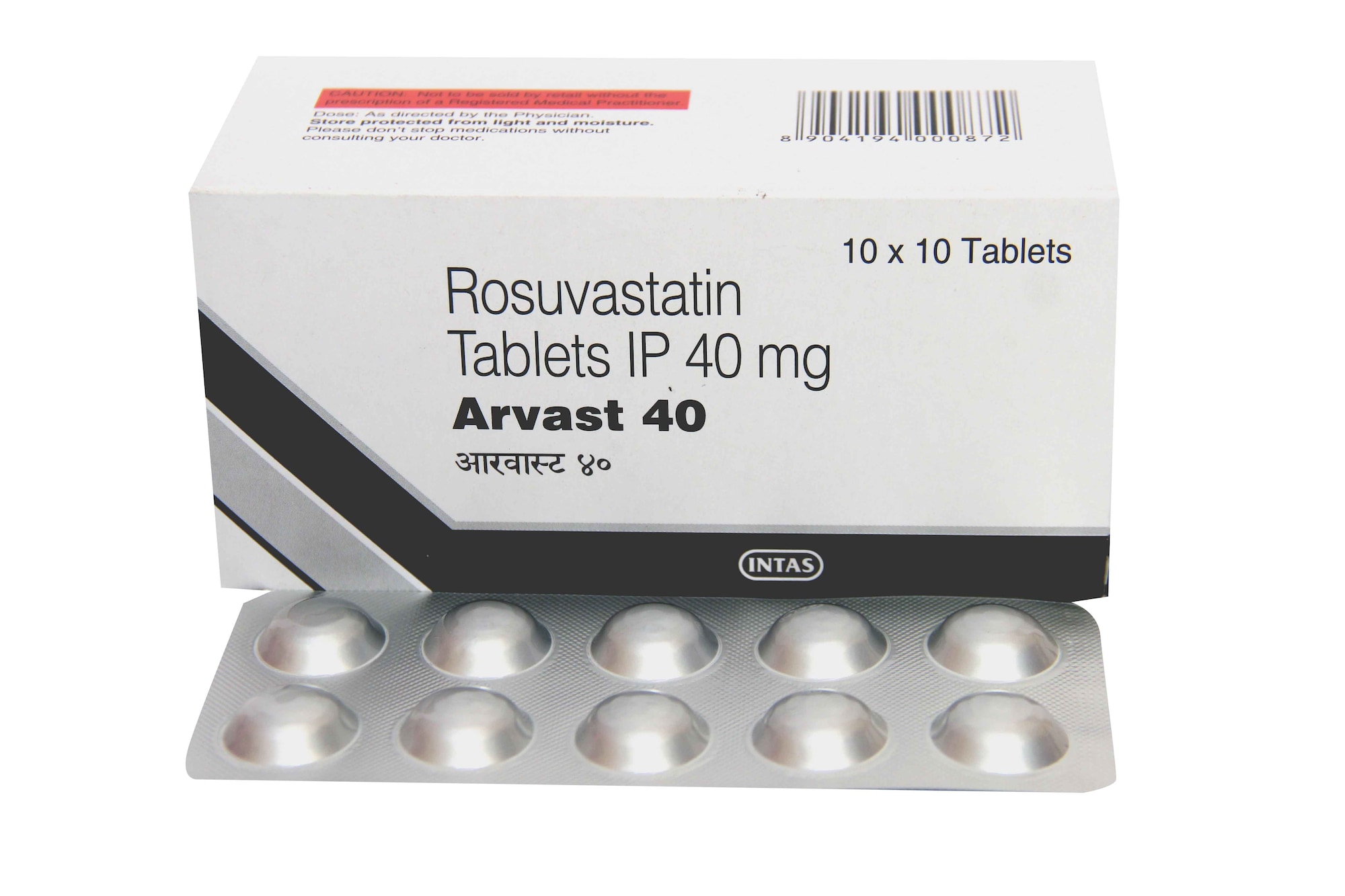 Arvast 40mg Tablet 10s