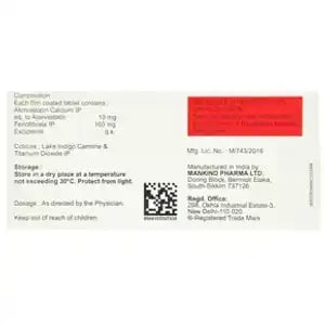 Lipikind F 10mg/160mg Tablet 10s