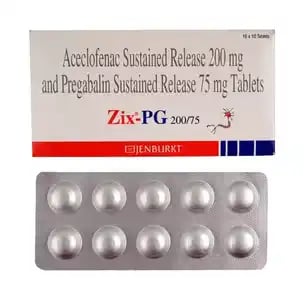 Zix PG 200mg/75mg Tablet SR 10s