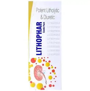 Lithophar Combi Pack of Syrup 200ml & 18 Capsule 1s