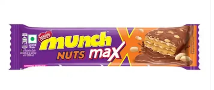 Nestle Munch Nuts Max Chocolate Coated Wafer Bar 37.5gm