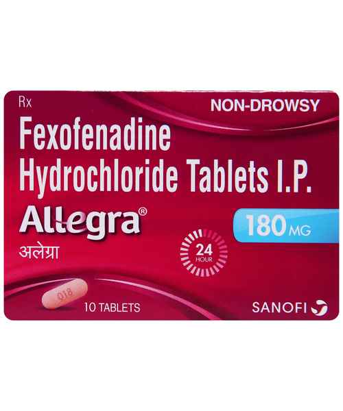 Allegra 180mg Tablet 10s