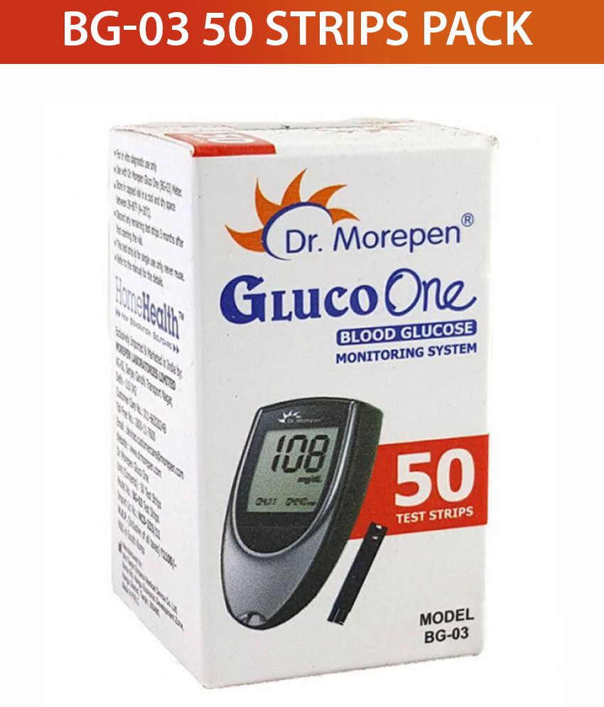 Dr Morepen BG 03 Blood Gluco One Test Strips 50s
