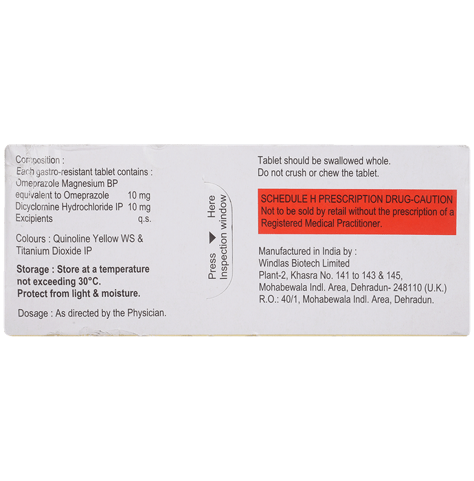 Ranispas NF 10mg/10mg Tablet 20s