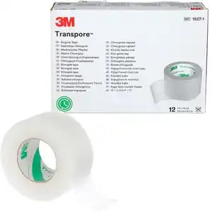 3M Transpore 1527S-1 Surgical Tape 1 inch x 5.5 yard