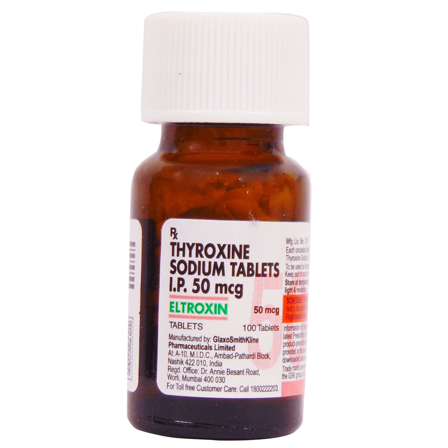 Eltroxin 50mcg Tablet 120s