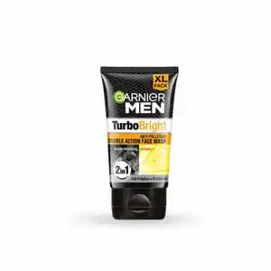 Garnier Men turbo Bright  Double Action 2 in 1 Face wash 150ml