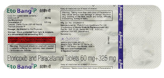 Etobang P 60mg/325mg Tablet 10s