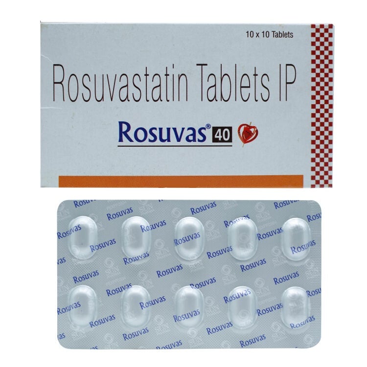 Rosuvas 40mg Tablet 10s
