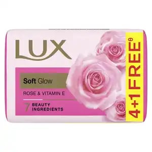 Lux soft glow soap 100gm X 4s + 1s