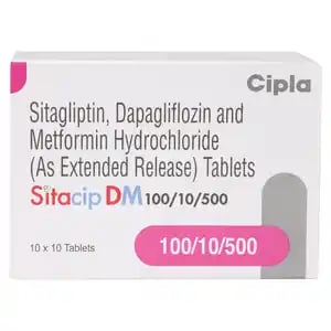 Sitacip DM 100mg/10mg/500mg Tablet 10s