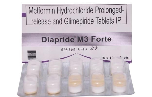 Diapride M3 Forte Tablet PR 10s