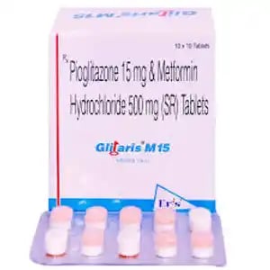 Glitaris M 15mg/500mg Tablet SR 10s