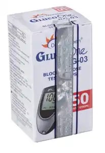 Dr Morepen BG 03 Gluco One 50 Blood Glucose Test Strips with 100 Lancets