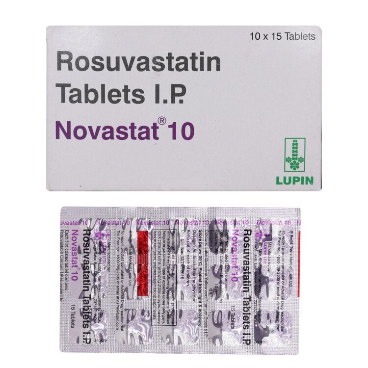 Novastat 10mg Tablet 15s