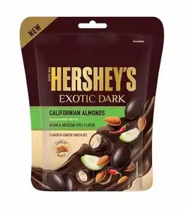 Hersheys Exotic Dark Californian Almonds Guava & Mexican Chili Chocolates 30gm