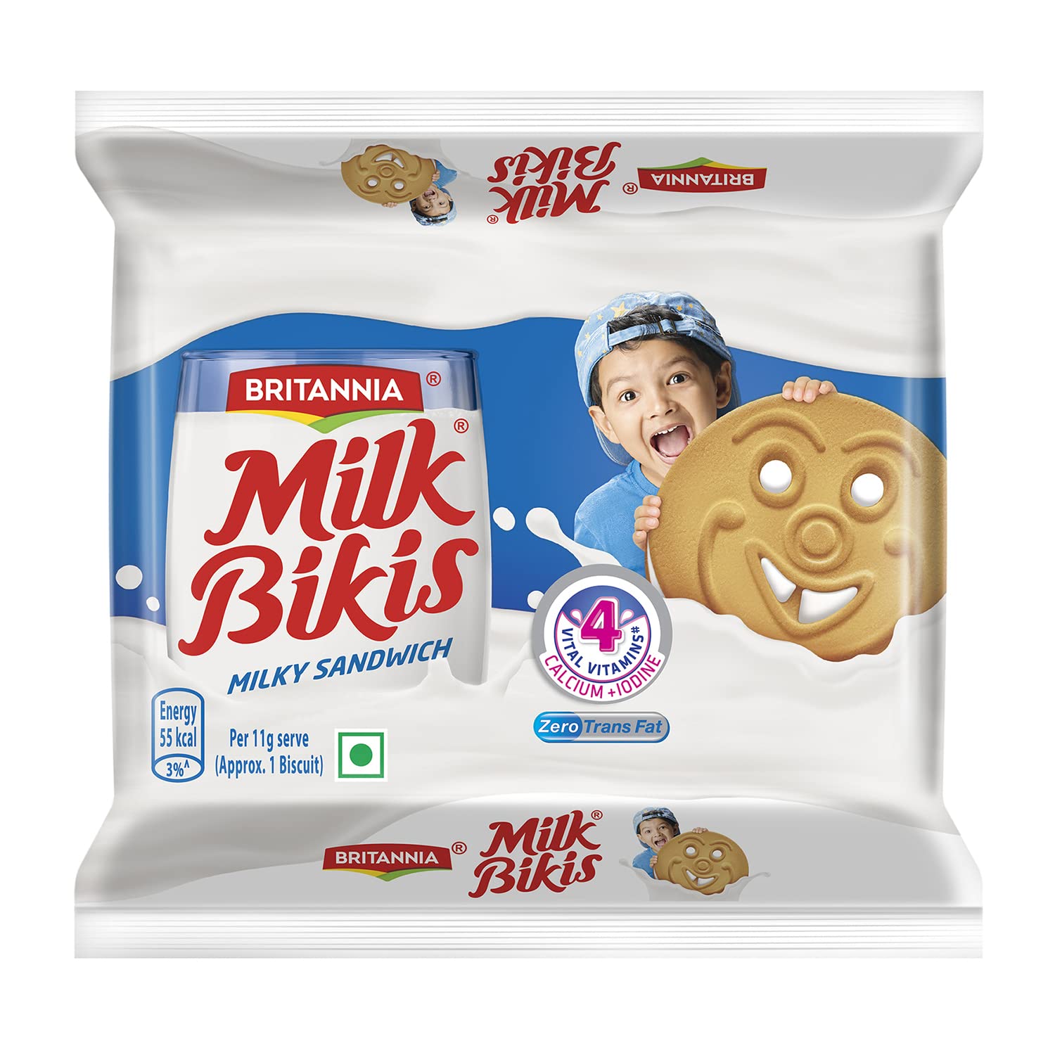 Britannia Milk Bikis Biscuits 1s