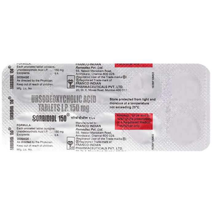 Sorbidiol 150mg Tablet 10s