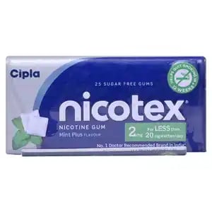 Nicotex 2MG Chewing Gums Tin Mint Plus 25s