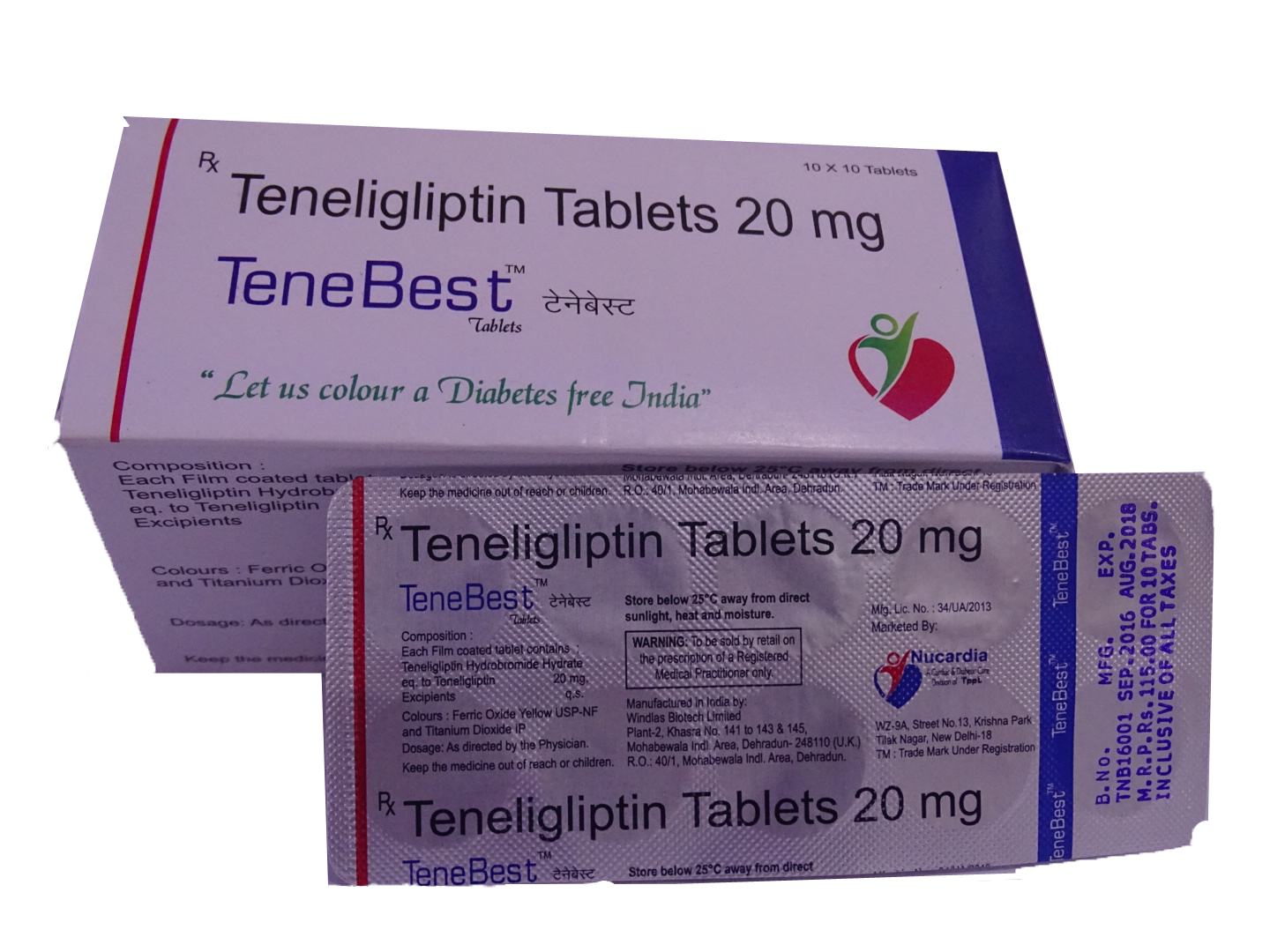 Tenebest 20mg Tablet 10s